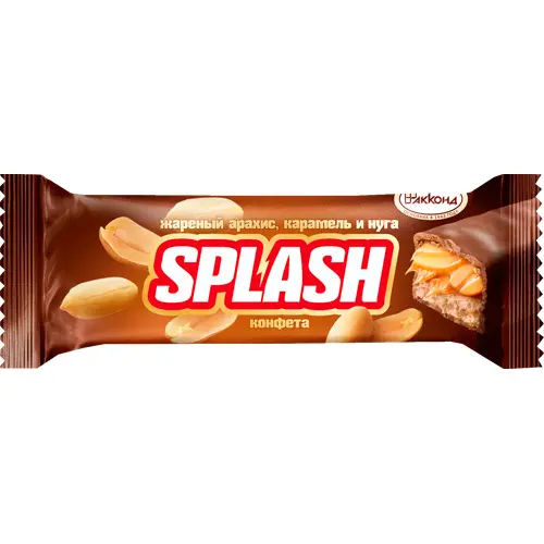SPLASH (СПЛЭШ) жаренный арахис, карамель и нуга, 40 г