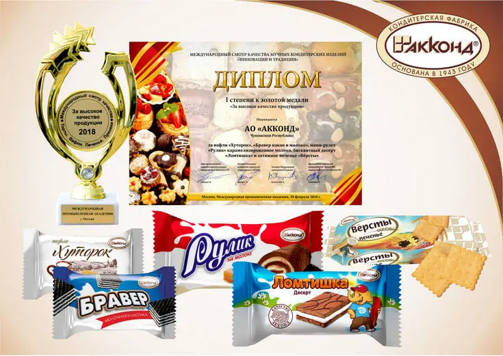 Диплом l стенени «За высокое качество продукции»