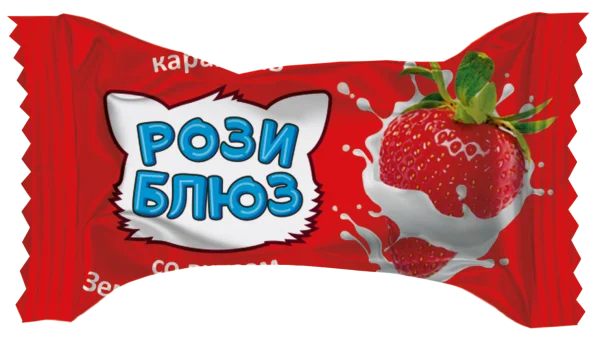 РОЗИ БЛЮЗ со вкусом земляники и сливок, 1 кг