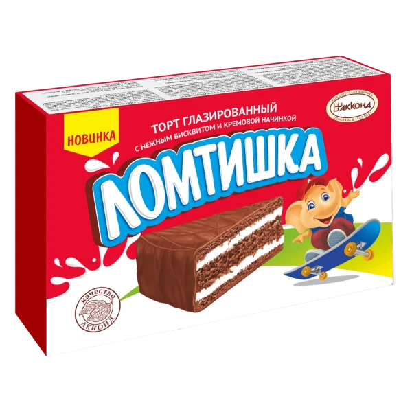 Торт ЛОМТИШКА глазированный, 380 г